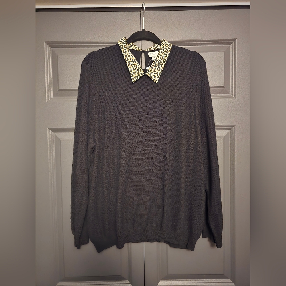 J. Crew Black Knit Top - Picture 2 of 4